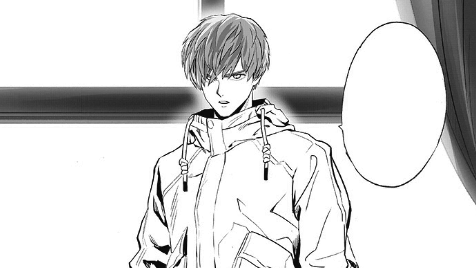 Blue as seen in the One Punch Man manga (Image via Shueisha)